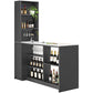 Modern Style Stone Rectangle Bistro Bar Desk Table for Living Room Clearhalo 'Bar Furniture' 'Bar Tables' 'bar_tables' 'furn' 'furn_bar_tables' 'Furniture' 'Kitchen & Dining Furniture' 7651929