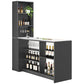 Modern Style Stone Rectangle Bistro Bar Desk Table for Living Room Clearhalo 'Bar Furniture' 'Bar Tables' 'bar_tables' 'furn' 'furn_bar_tables' 'Furniture' 'Kitchen & Dining Furniture' 7651932