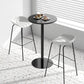 Modem & Contemporary Metal Round Bar Wine Table for Living Room Clearhalo 'Bar Furniture' 'Bar Tables' 'bar_tables' 'furn' 'furn_bar_tables' 'Furniture' 'Kitchen & Dining Furniture' 7651964