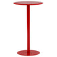 Modem & Contemporary Metal Round Bar Wine Table for Living Room 23.6"L x 23.6"W x 40.2"H Red Without Chairs Clearhalo 'Bar Furniture' 'Bar Tables' 'bar_tables' 'furn' 'furn_bar_tables' 'Furniture' 'Kitchen & Dining Furniture' 7651965