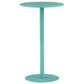 Modem & Contemporary Metal Round Bar Wine Table for Living Room 23.6"L x 23.6"W x 40.2"H Blue Without Chairs Clearhalo 'Bar Furniture' 'Bar Tables' 'bar_tables' 'furn' 'furn_bar_tables' 'Furniture' 'Kitchen & Dining Furniture' 7651967