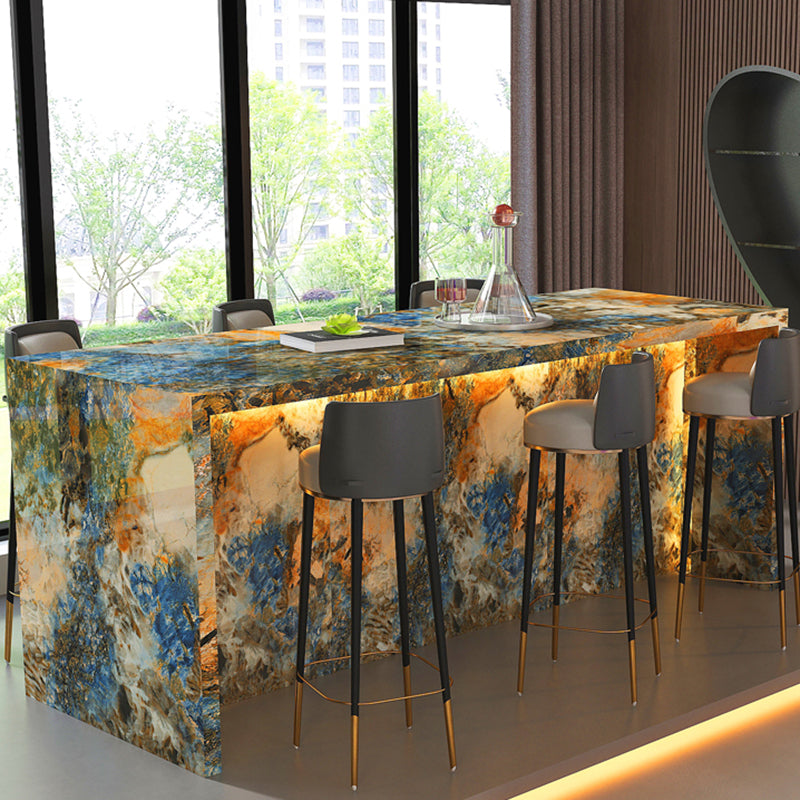 Moderne stijl stenen rechthoek bar wijntafel tafel voor woonkamer
