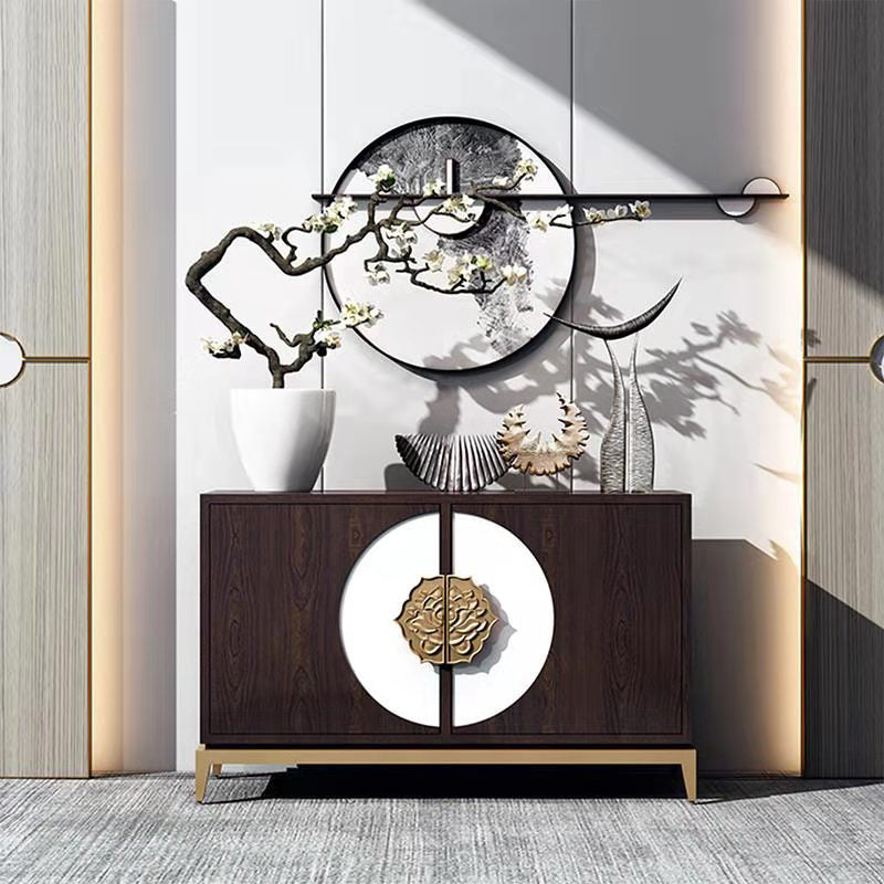 Armoires de style glamour buffet buffet en bois massif buffet avec 2 portes