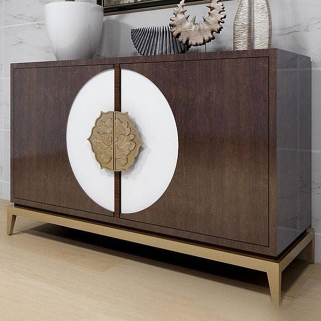 Armoires de style glamour buffet buffet en bois massif buffet avec 2 portes