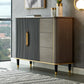 Armadi in stile glam a buffet a buffet ingegnerizzato in legno a buffet con 3-cassetti