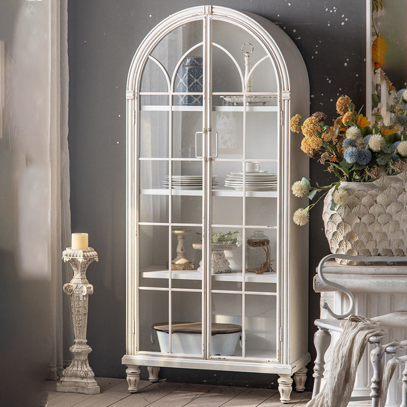 Traditional Display Stand Solid Wood Glass Doors Hutch Cabinet for Bedroom Clearhalo 'Display & China Cabinets' 'display_china_cabinets' 'furn' 'furn_display_china_cabinets' 'Furniture' 'Kitchen & Dining Furniture' 7652298