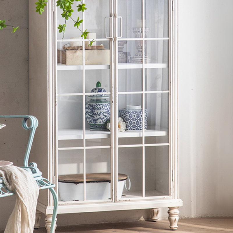 Traditional Display Stand Solid Wood Glass Doors Hutch Cabinet for Bedroom Clearhalo 'Display & China Cabinets' 'display_china_cabinets' 'furn' 'furn_display_china_cabinets' 'Furniture' 'Kitchen & Dining Furniture' 7652305