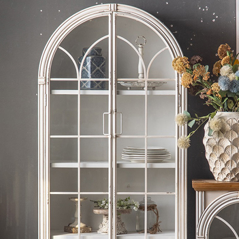 Traditional Display Stand Solid Wood Glass Doors Hutch Cabinet for Bedroom Clearhalo 'Display & China Cabinets' 'display_china_cabinets' 'furn' 'furn_display_china_cabinets' 'Furniture' 'Kitchen & Dining Furniture' 7652306