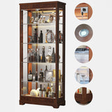 Porta bottiglia di vino a pavimento in legno massiccio in stile contemporaneo con ripiani