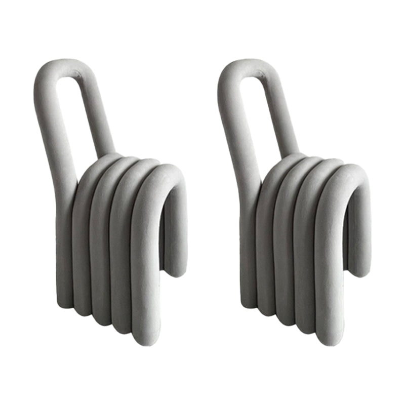 Moderner Essstuhl Samt offener Nebenstuhl für Esszimmer