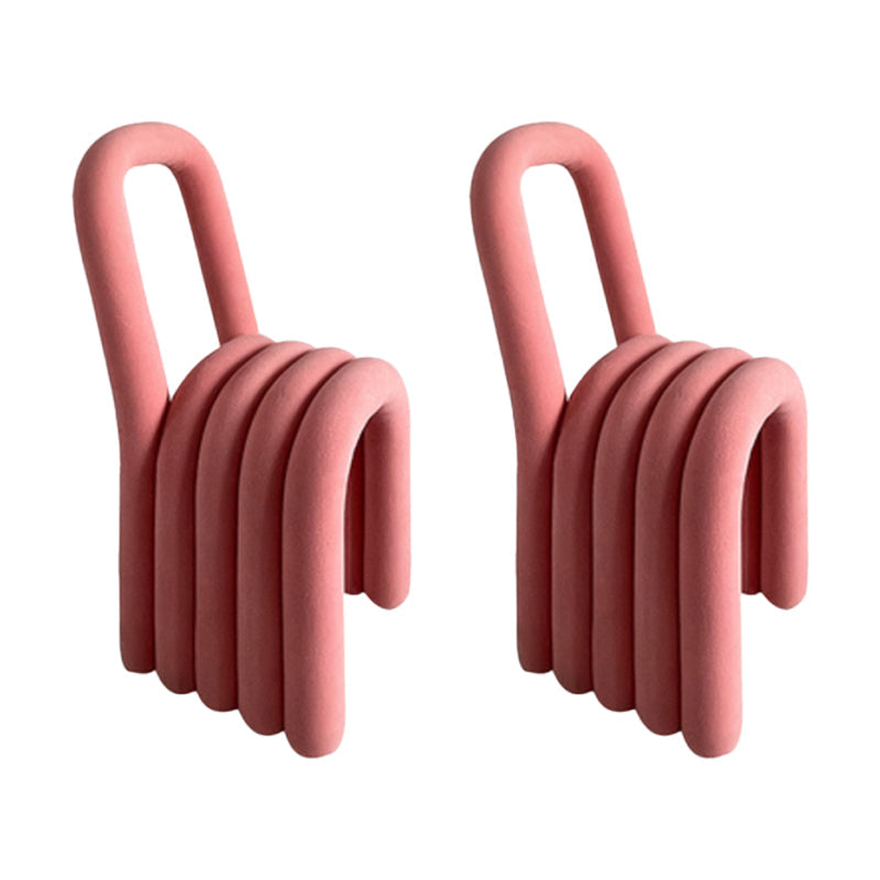 Moderner Essstuhl Samt offener Nebenstuhl für Esszimmer