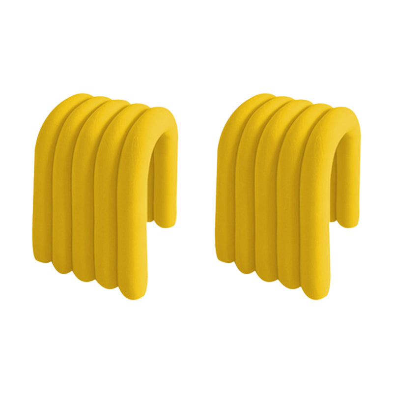 Moderner Essstuhl Samt offener Nebenstuhl für Esszimmer