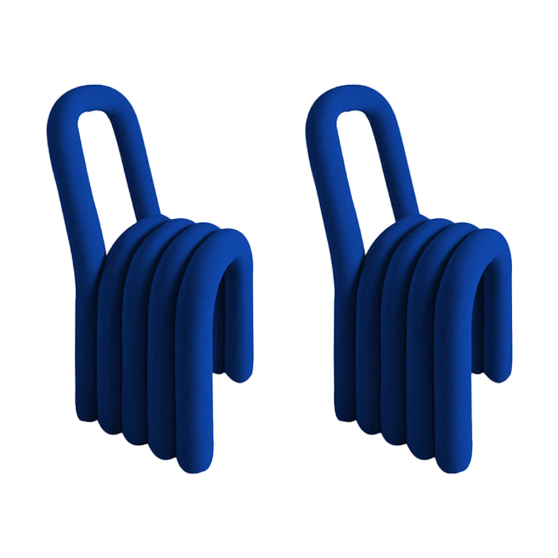 Moderner Essstuhl Samt offener Nebenstuhl für Esszimmer