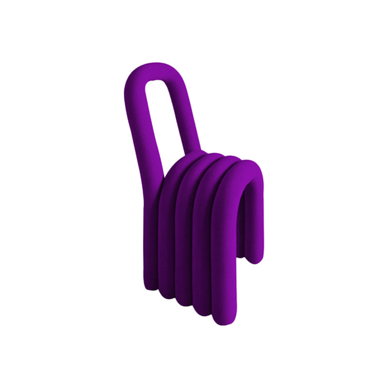 Moderner Essstuhl Samt offener Nebenstuhl für Esszimmer