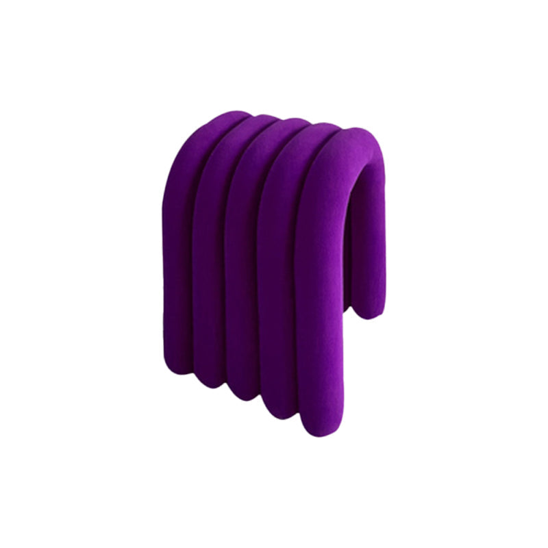 Moderner Essstuhl Samt offener Nebenstuhl für Esszimmer