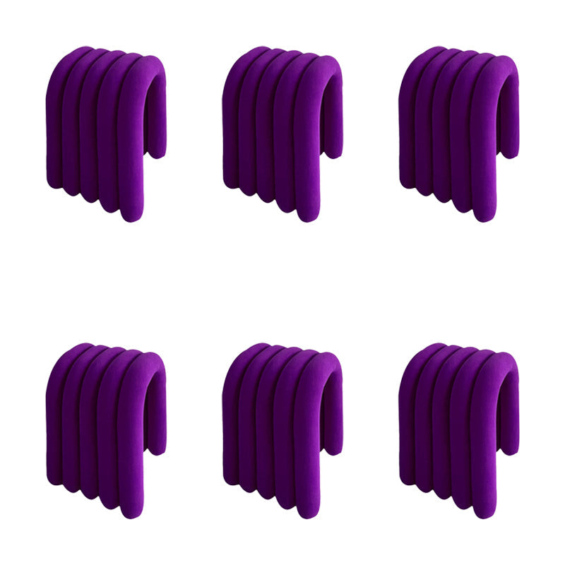 Moderner Essstuhl Samt offener Nebenstuhl für Esszimmer