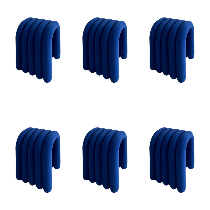 Moderner Essstuhl Samt offener Nebenstuhl für Esszimmer