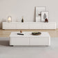 Block Coffee Cocktail Table with 4 Storage Drawers Wood Top Modern Clearhalo 'Coffee & Accent Tables' 'Coffee Tables' 'coffee_tables' 'furn' 'furn_coffee_tables' 'Furniture' 'Living Room Furniture' 7655714