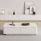 Block Coffee Cocktail Table with 4 Storage Drawers Wood Top Modern Clearhalo 'Coffee & Accent Tables' 'Coffee Tables' 'coffee_tables' 'furn' 'furn_coffee_tables' 'Furniture' 'Living Room Furniture' 7655723