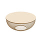 Slate/Wooden Top Coffee Cocktail Table Round Scandinavian Cream Color Wood Clearhalo 'Coffee & Accent Tables' 'Coffee Tables' 'coffee_tables' 'furn' 'furn_coffee_tables' 'Furniture' 'Living Room Furniture' 7655790