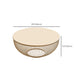 Slate/Wooden Top Coffee Cocktail Table Round Scandinavian Cream Color Clearhalo 'Coffee & Accent Tables' 'Coffee Tables' 'coffee_tables' 'furn' 'furn_coffee_tables' 'Furniture' 'Living Room Furniture' 7655807