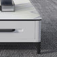 Slate Rectangular Coffee Table with 4 Storage Drawers and 4 Legs Clearhalo 'Coffee & Accent Tables' 'Coffee Tables' 'coffee_tables' 'furn' 'furn_coffee_tables' 'Furniture' 'Living Room Furniture' 7655818