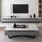 Marble Top Abstract Coffee Table with Storage Contemporary White Clearhalo 'Coffee & Accent Tables' 'Coffee Tables' 'coffee_tables' 'furn' 'furn_coffee_tables' 'Furniture' 'Living Room Furniture' 7655848
