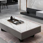 Marble Top Abstract Coffee Table with Storage Contemporary White Clearhalo 'Coffee & Accent Tables' 'Coffee Tables' 'coffee_tables' 'furn' 'furn_coffee_tables' 'Furniture' 'Living Room Furniture' 7655854