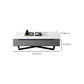 Marble Top Abstract Coffee Table with Storage Contemporary White Clearhalo 'Coffee & Accent Tables' 'Coffee Tables' 'coffee_tables' 'furn' 'furn_coffee_tables' 'Furniture' 'Living Room Furniture' 7655857