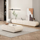 Wooden Coffee or End Table with Storage Drawers Contemporary Abstract