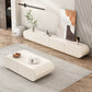 Wooden Coffee or End Table with Storage Drawers Contemporary Abstract