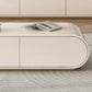 Wooden Coffee or End Table with Storage Drawers Contemporary Abstract
