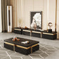 Slate Coffee or End Table with 4 Storage Drawers Contemporary Clearhalo 'Coffee & Accent Tables' 'Coffee Tables' 'coffee_tables' 'furn' 'furn_coffee_tables' 'Furniture' 'Living Room Furniture' 7655994