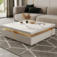 Slate Coffee or End Table with 4 Storage Drawers Contemporary Clearhalo 'Coffee & Accent Tables' 'Coffee Tables' 'coffee_tables' 'furn' 'furn_coffee_tables' 'Furniture' 'Living Room Furniture' 7656001