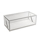 Glass Top Coffee Cocktail Table Block/4 Legs Contemporary Trunk Storage Clearhalo 'Coffee & Accent Tables' 'Coffee Tables' 'coffee_tables' 'furn' 'furn_coffee_tables' 'Furniture' 'Living Room Furniture' 7656014
