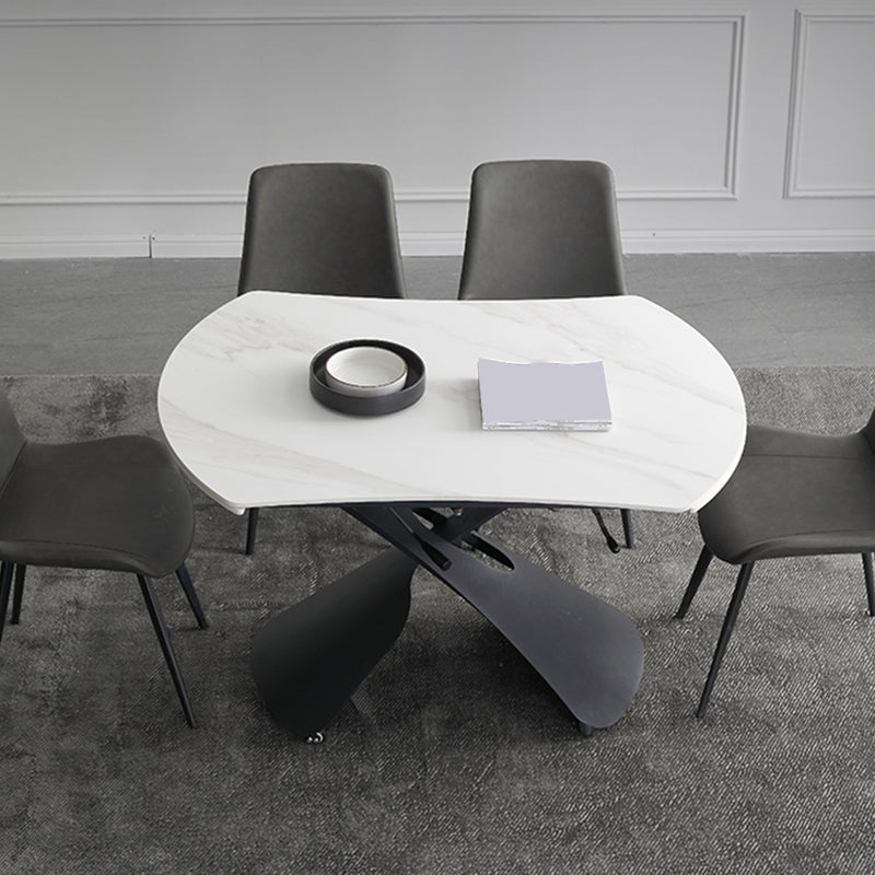 Leistenen koffiecocktailtafel met hefdak, eigentijdse X-basis