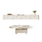 Slate Coffee Cocktail Table with Storage Drawers White Block Contemporary Clearhalo 'Coffee & Accent Tables' 'Coffee Tables' 'coffee_tables' 'furn' 'furn_coffee_tables' 'Furniture' 'Living Room Furniture' 7656053