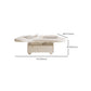 Slate Coffee Cocktail Table with Storage Drawers White Block Contemporary Clearhalo 'Coffee & Accent Tables' 'Coffee Tables' 'coffee_tables' 'furn' 'furn_coffee_tables' 'Furniture' 'Living Room Furniture' 7656061