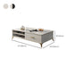 Wooden Coffee Cocktail Table with Storage 4 Legs Contemporary Rectangle Clearhalo 'Coffee & Accent Tables' 'Coffee Tables' 'coffee_tables' 'furn' 'furn_coffee_tables' 'Furniture' 'Living Room Furniture' 7656078