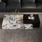 Block Nesting Coffee Table Set Contemporary Rectangle Slate Top Clearhalo 'Coffee & Accent Tables' 'Coffee Tables' 'coffee_tables' 'furn' 'furn_coffee_tables' 'Furniture' 'Living Room Furniture' 7656080