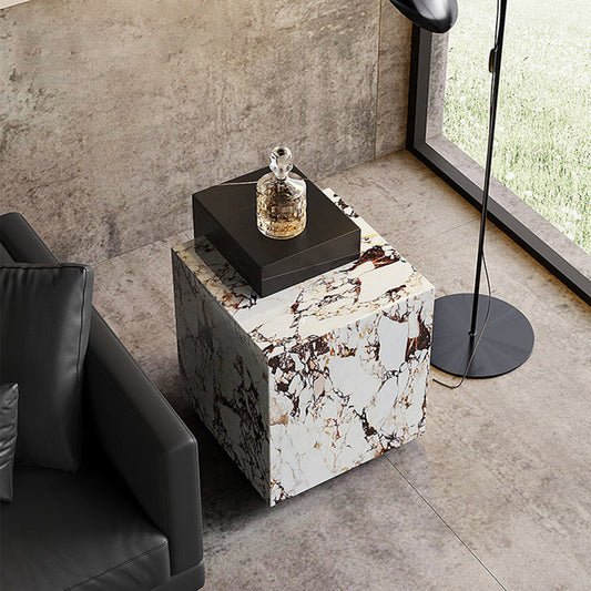 ブロックネスティングコーヒーテーブルセットコンテンポラリーの長方形のスレートトップ