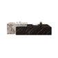 Block Nesting Coffee Table Set Contemporary Rectangle Slate Top Gold Black White Clearhalo 'Coffee & Accent Tables' 'Coffee Tables' 'coffee_tables' 'furn' 'furn_coffee_tables' 'Furniture' 'Living Room Furniture' 7656092