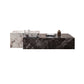 Block Nesting Coffee Table Set Contemporary Rectangle Slate Top White-Black Clearhalo 'Coffee & Accent Tables' 'Coffee Tables' 'coffee_tables' 'furn' 'furn_coffee_tables' 'Furniture' 'Living Room Furniture' 7656096