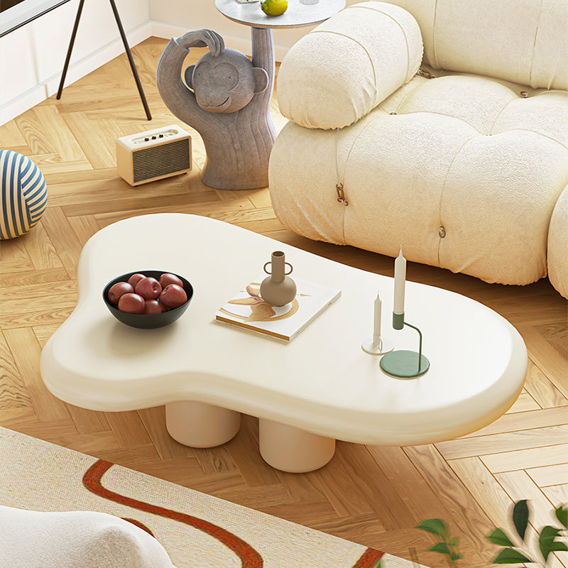 Tavolino moderno a 4 gambe da cocktail glam tavolino geometrico in legno