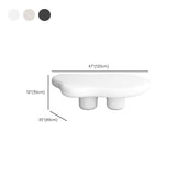 Tavolino moderno a 4 gambe da cocktail glam tavolino geometrico in legno