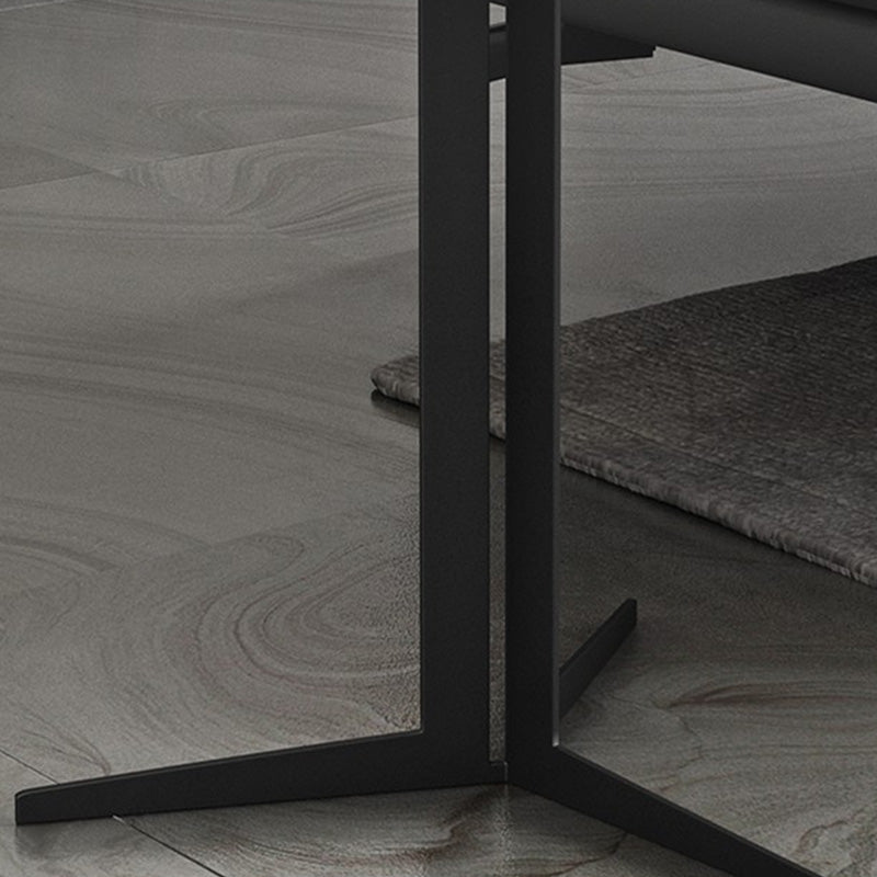 現代のメタルコーナーテーブル台座ベースのある現代