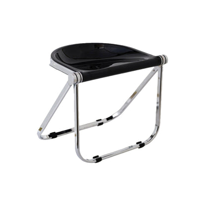 Modern Style Dining Chair Plastic Folding Side Chair for Dining Room Black 1 Piece Clearhalo 'Dining Chairs' 'Dining Tables & Seating' 'dining_chair' 'furn' 'furn_dining_chair' 'Furniture' 'Kitchen & Dining Furniture' 7656702