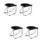 Modern Style Dining Chair Plastic Folding Side Chair for Dining Room Black 4 Piece Set Clearhalo 'Dining Chairs' 'Dining Tables & Seating' 'dining_chair' 'furn' 'furn_dining_chair' 'Furniture' 'Kitchen & Dining Furniture' 7656705