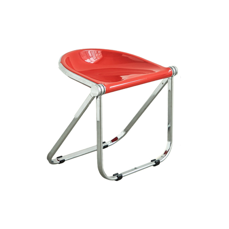 Modern Style Dining Chair Plastic Folding Side Chair for Dining Room Red 1 Piece Clearhalo 'Dining Chairs' 'Dining Tables & Seating' 'dining_chair' 'furn' 'furn_dining_chair' 'Furniture' 'Kitchen & Dining Furniture' 7656712