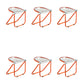 Modern Style Dining Chair Plastic Folding Side Chair for Dining Room Orange 6 Piece Set Clearhalo 'Dining Chairs' 'Dining Tables & Seating' 'dining_chair' 'furn' 'furn_dining_chair' 'Furniture' 'Kitchen & Dining Furniture' 7656724